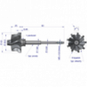 Wirnik Wałek Turbocharger Shaft Wheel GTTW-0169