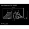 Koło kompresji Compressor Wheel GTCW-0122