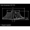 Koło kompresji Compressor Wheel GTCW-0193