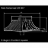 Koło kompresji Compressor Wheel GTCW-0235