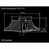 Koło kompresji Compressor Wheel GTCW-0309